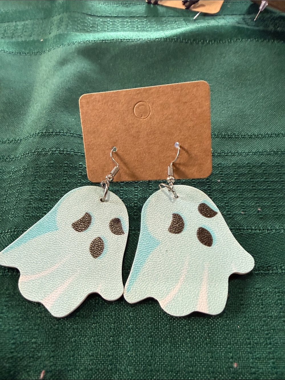 Light Blue Ghost Dangle Earrings - Cute Halloween Accessories